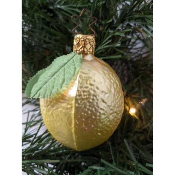 Lemon Retired Old World Christmas Inge Glas Ornament - Picture 1 of 3